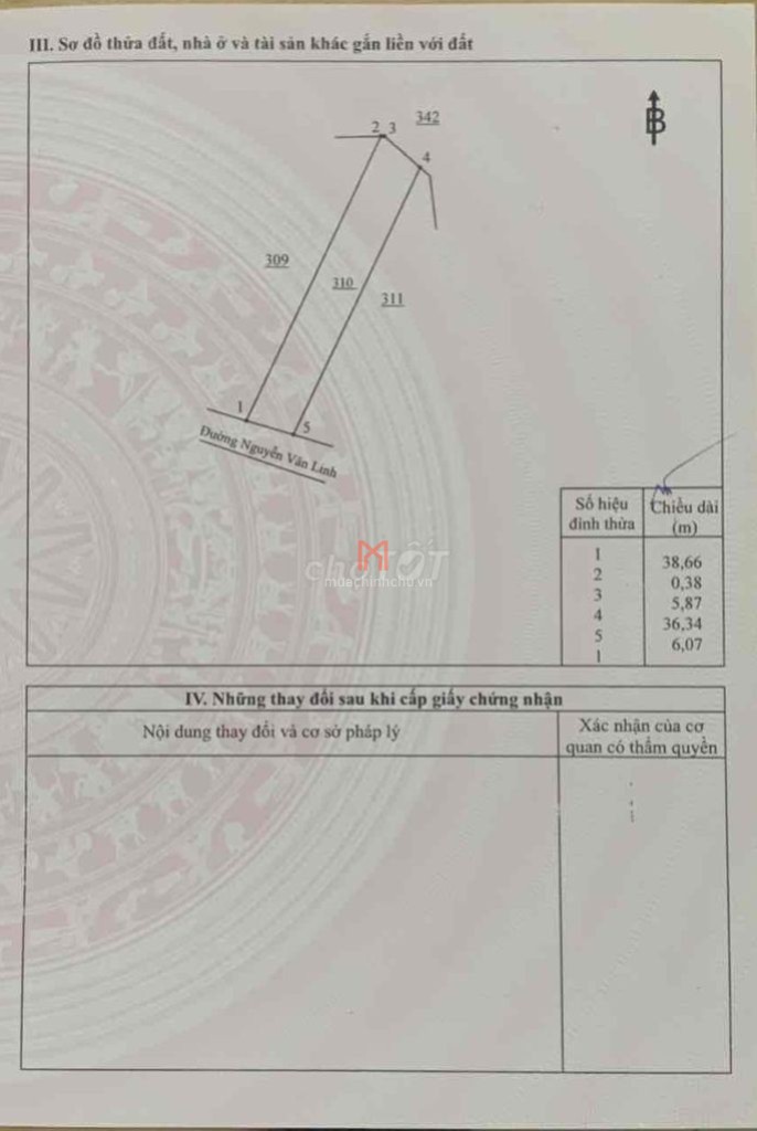 Đất bán đường Nguyễn Văn Linh 6.5X39