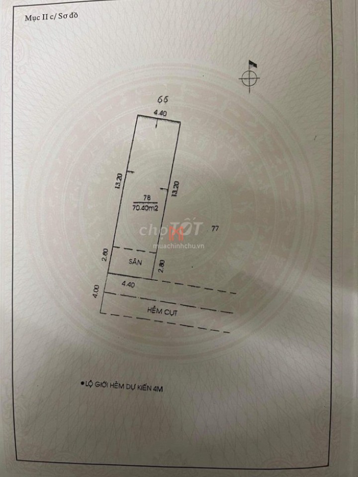 Nhà bán Phường Tân Thành giá rẻ 5.4 tỷ