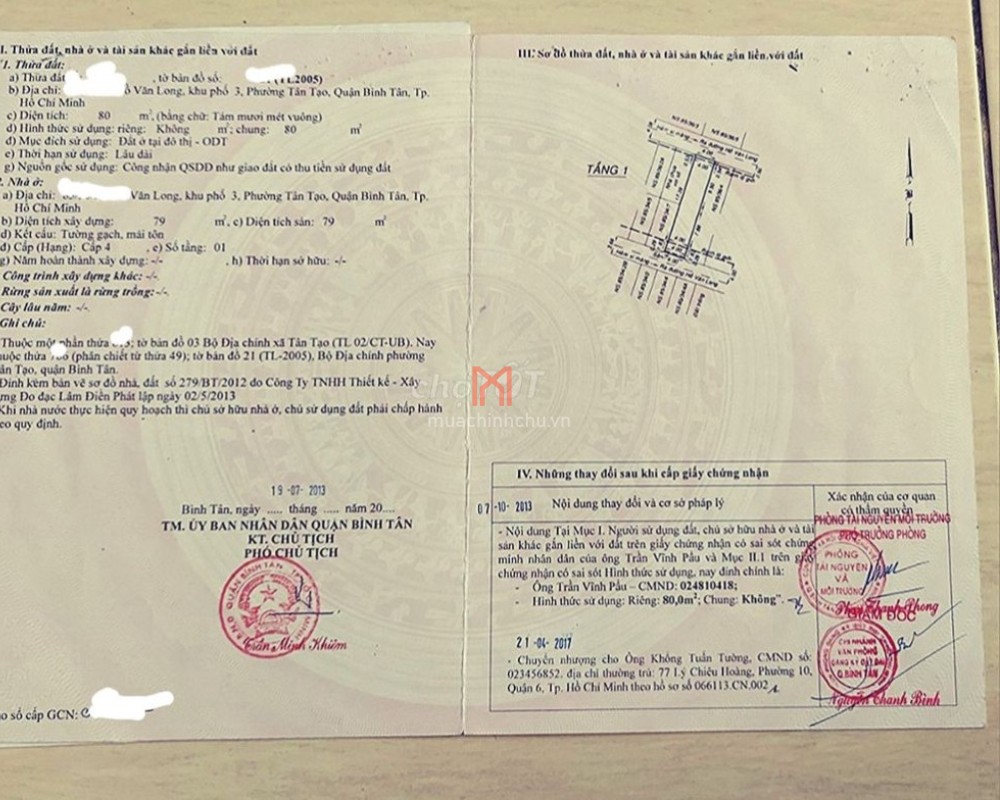 Nhà bán Phường Tân Tạo
