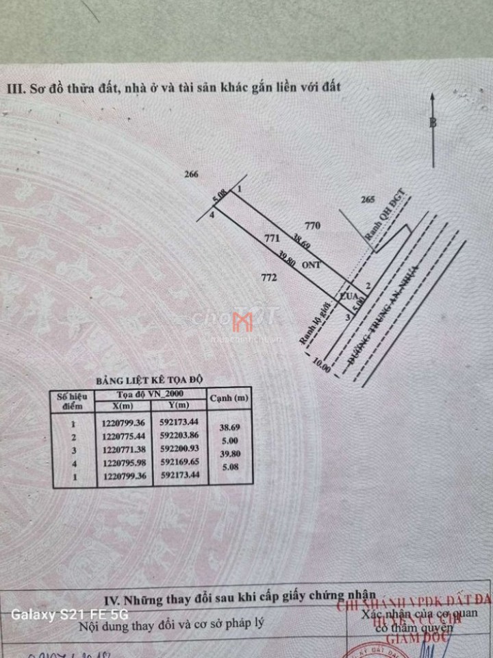 Đất bán Xã Trung An