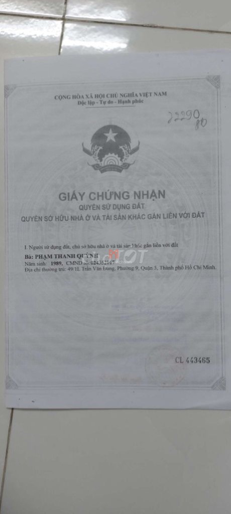 bán Nhà Thành phố TPHCM