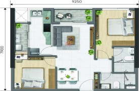 Bán căn hộ chung cư D-Aqua chính chủ cao cấp tại Quận 8 2PN diện tích 68 mét