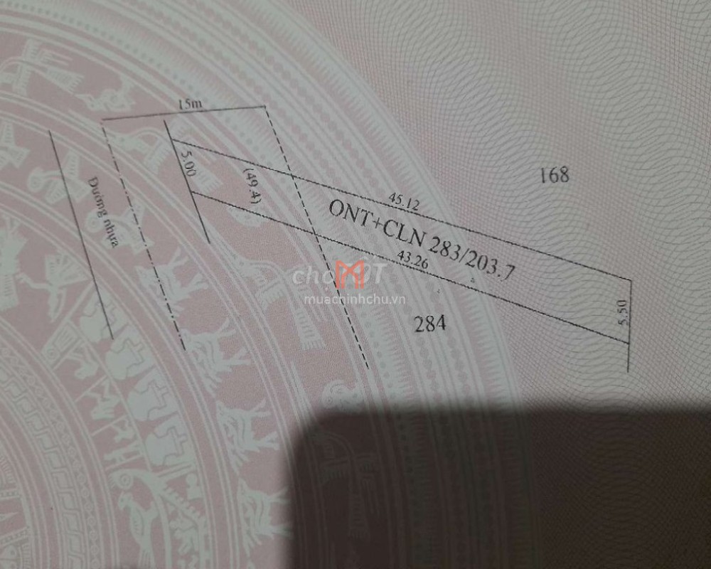 Đất bán Tây Ninh 204 m