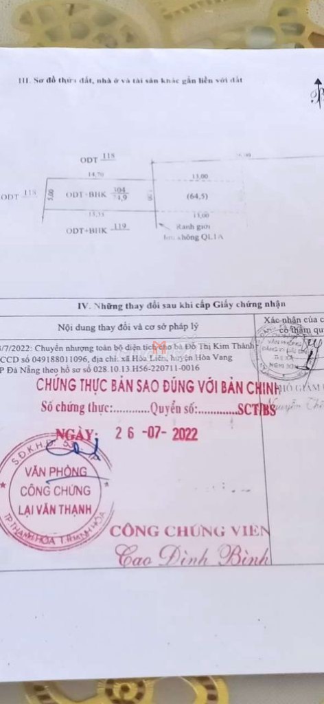Đất bán TX Nghi Sơn