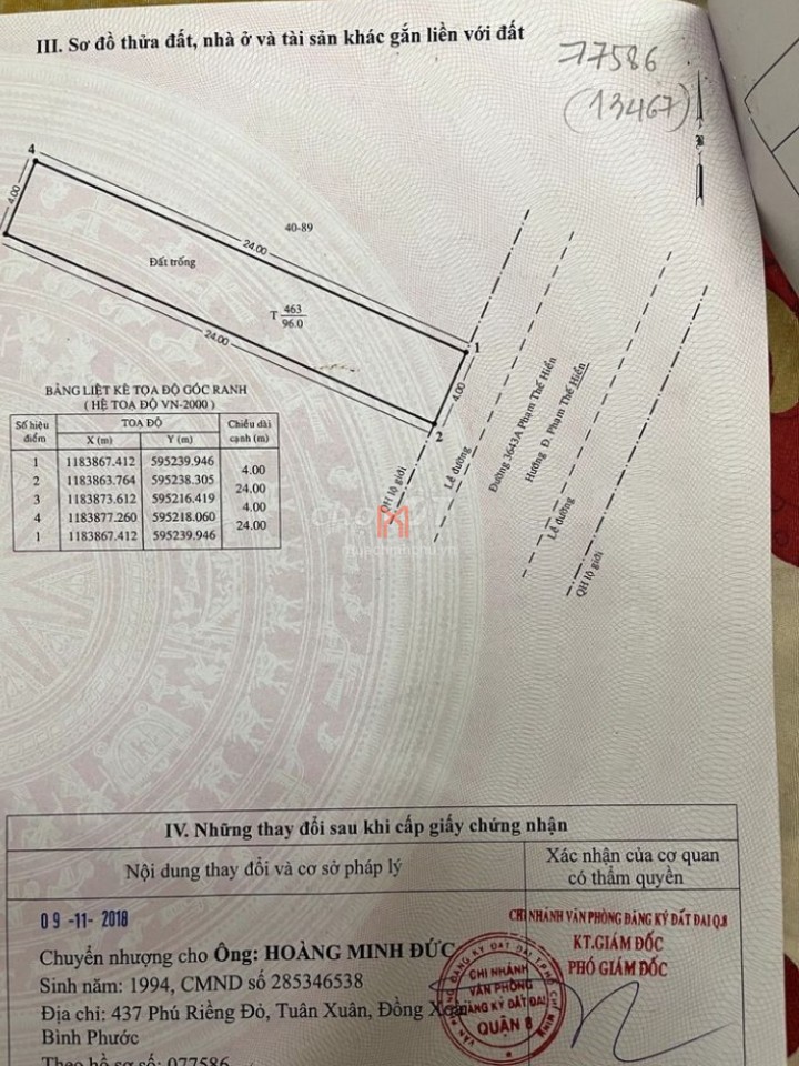 Nhà bán TPHCM dt 96 m