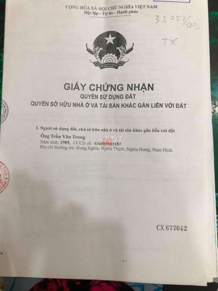 Nhà Quận 12 hướng Tây Nam