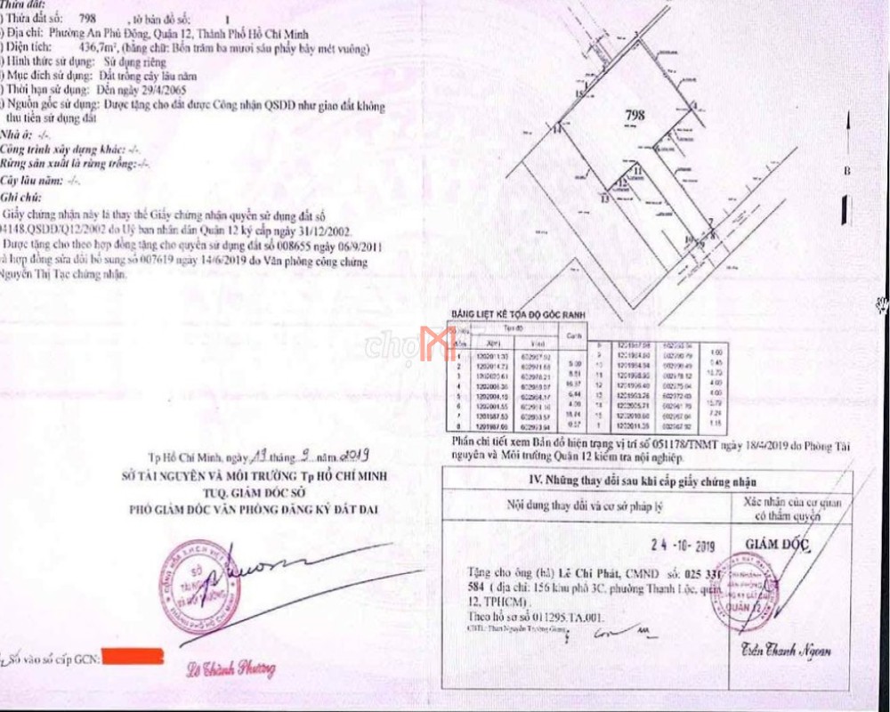 bán Đất Quận 12 hướng nhà Đông Nam