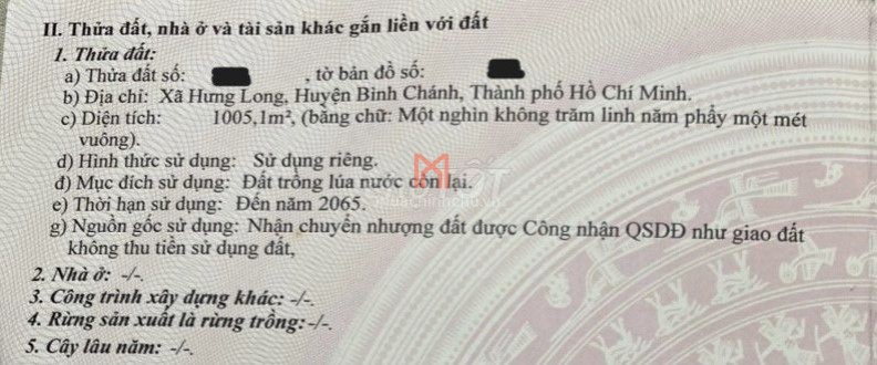 bán Đất X Hưng Long