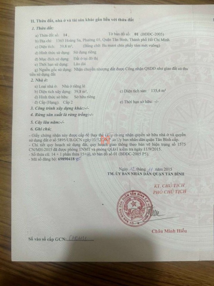 bán Căn hộ chung cư Hoàng Sa