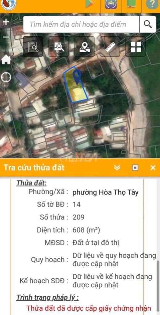 bán Đất Phường Hòa Thọ Tây