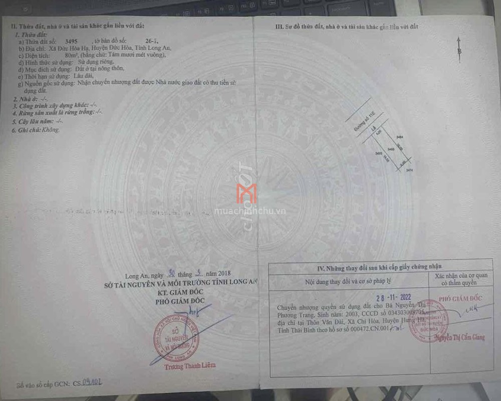 Nhà T Long An 80 met vuong
