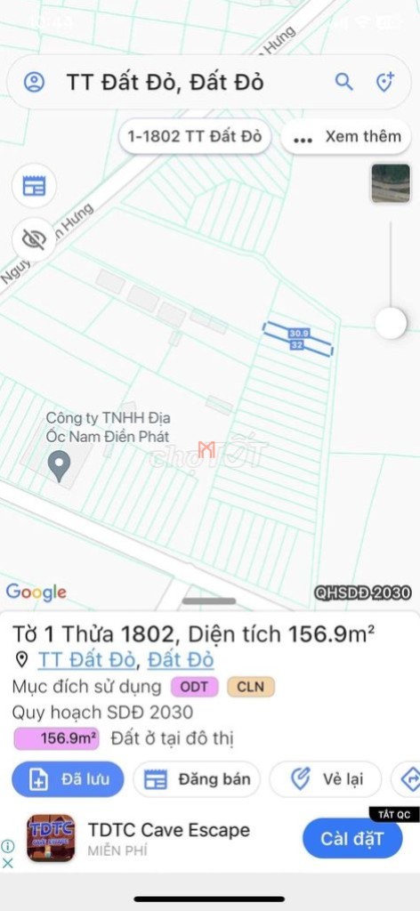 bán Đất Thị trấn Đất Đỏ