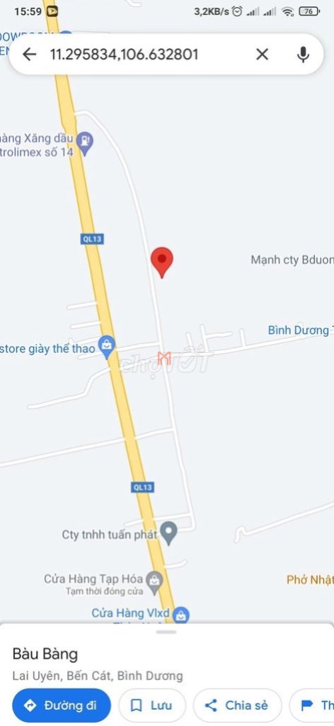 bán Đất Huyện Bàu Bàng