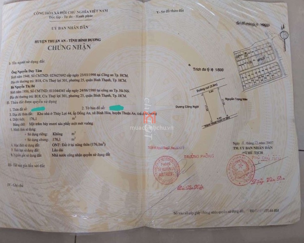 bán Đất Phường Bình Hòa