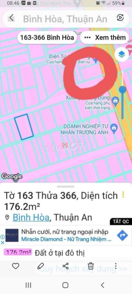 Đất bán Bình Dương area 176 m2