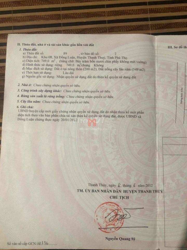 Đất bán Tỉnh Lộ 317