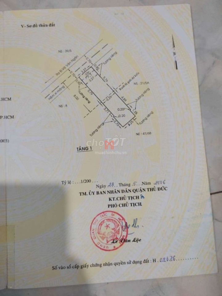 Nhà bán Phường Linh Chiểu diện tích 43 m²
