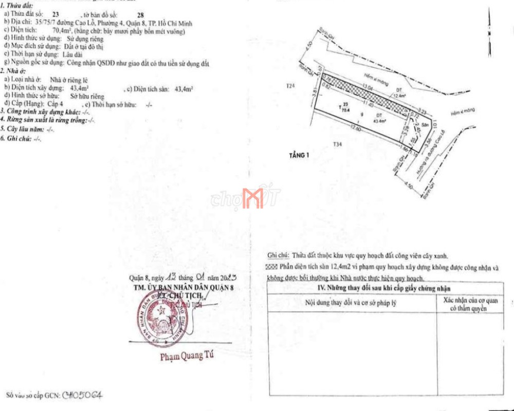 Nhà TP TPHCM giá 3.6 tỷ
