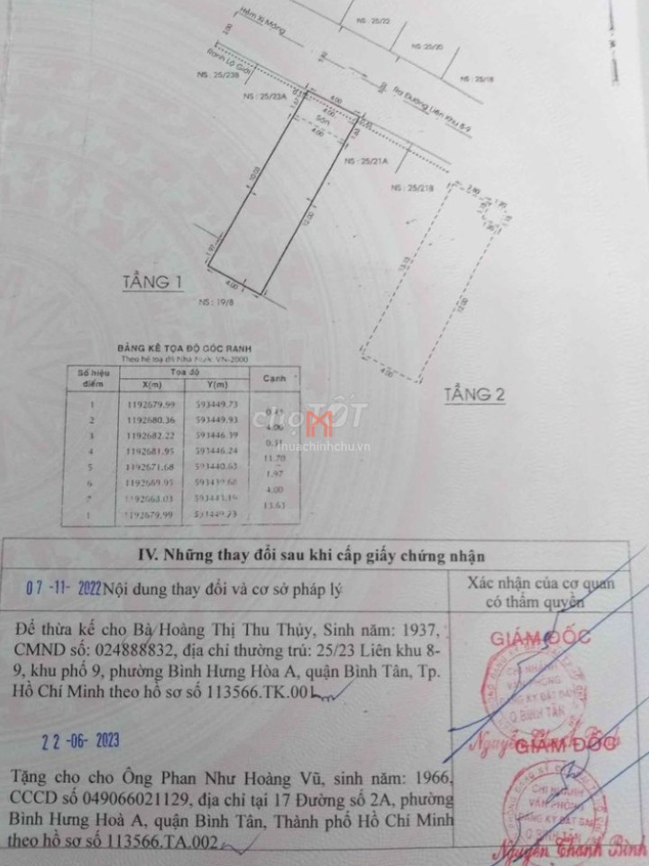 bán Nhà đ.Liên khu 8-9 tổng diện tích112 m²