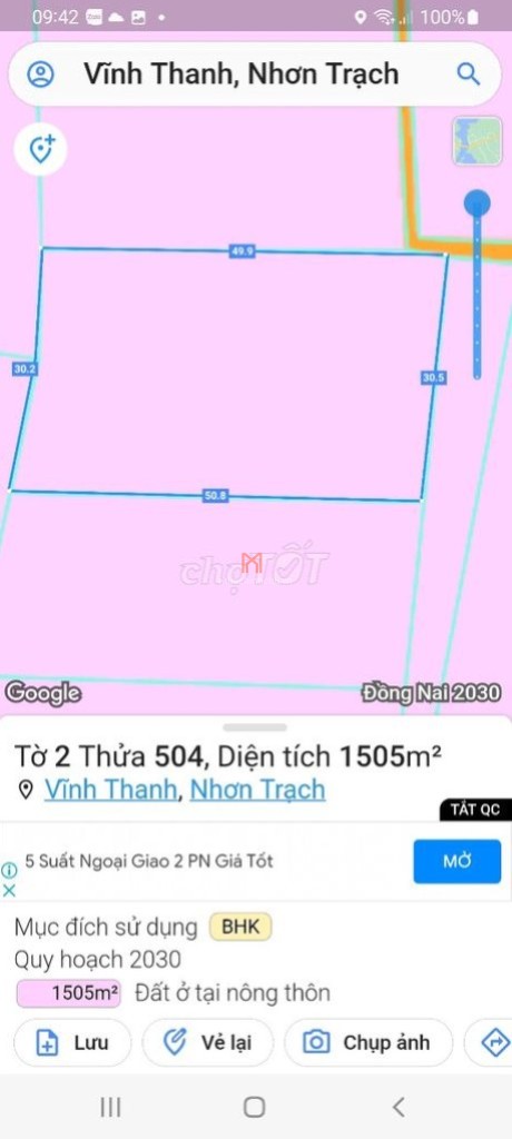 bán Đất Nhơn Trạch