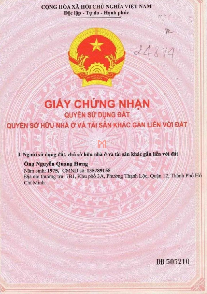 bán Nhà P Thạnh Lộc