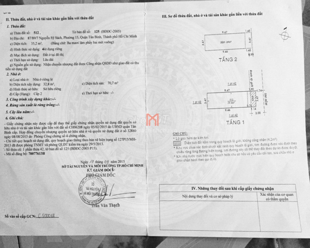 bán Nhà Quận Tân Bình