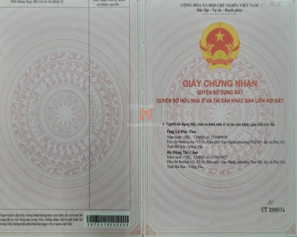 Đất bán Bà Rịa - Vũng Tàu