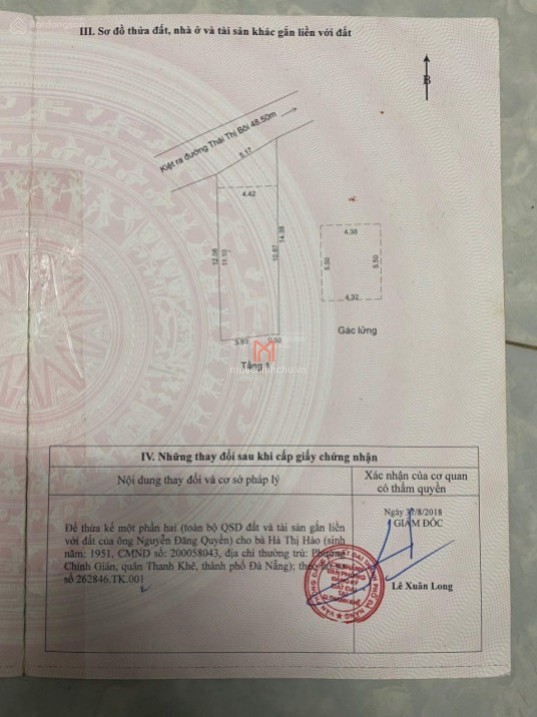 Nhà bán Thanh Khê giá rẻ 2.6 tỷ