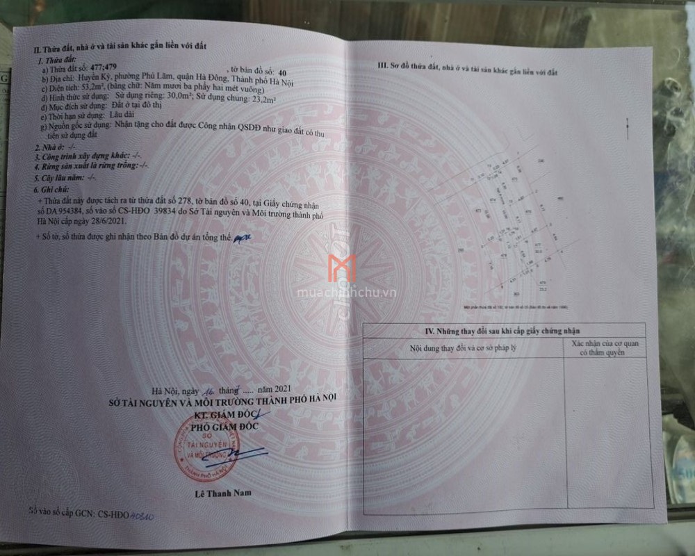 Nhà bán Phường Phú Lãm