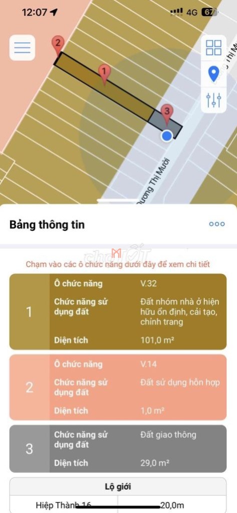 Căn hộ chung cư bán đường Dương Thị Mười dt 134 m