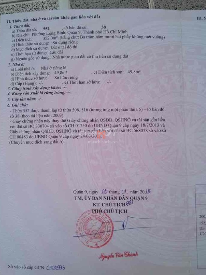 Đất bán Số 15