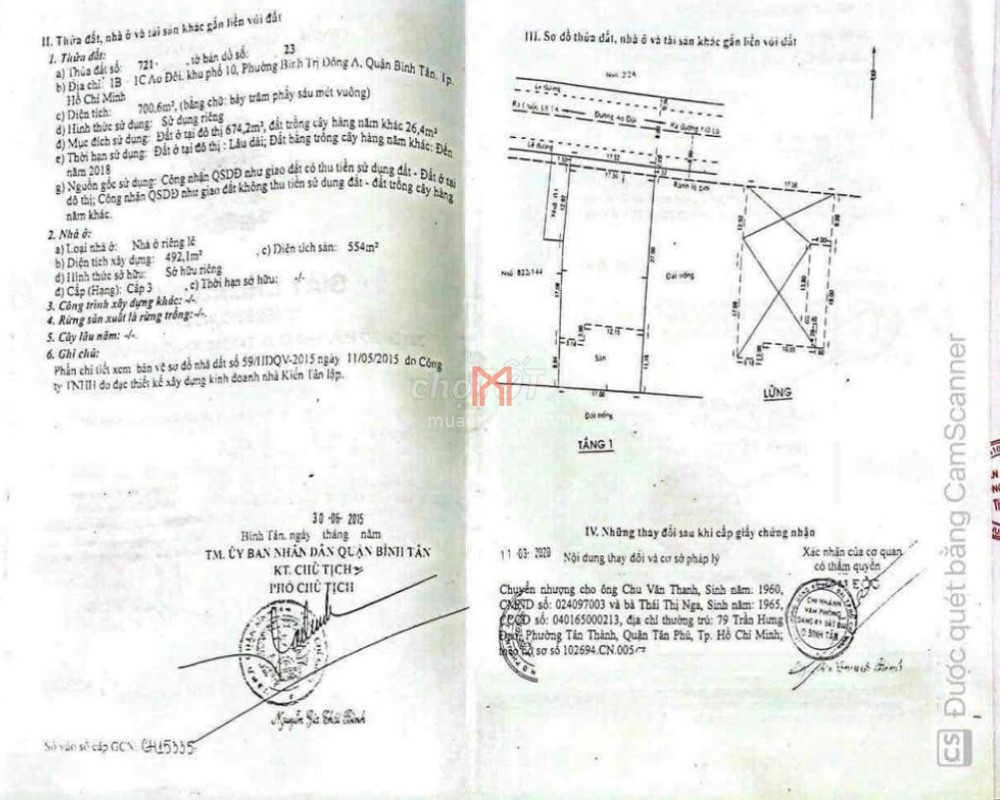 Đất bán Thành phố TPHCM