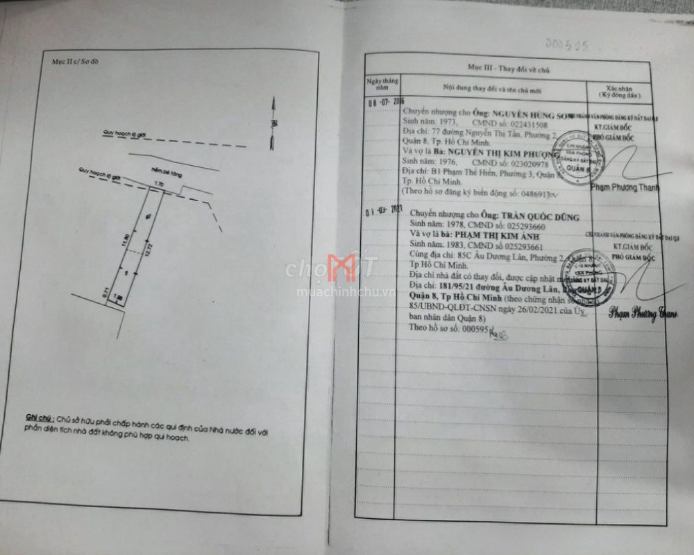 bán Nhà đ.Âu Dương Lân diện tích 23 m²