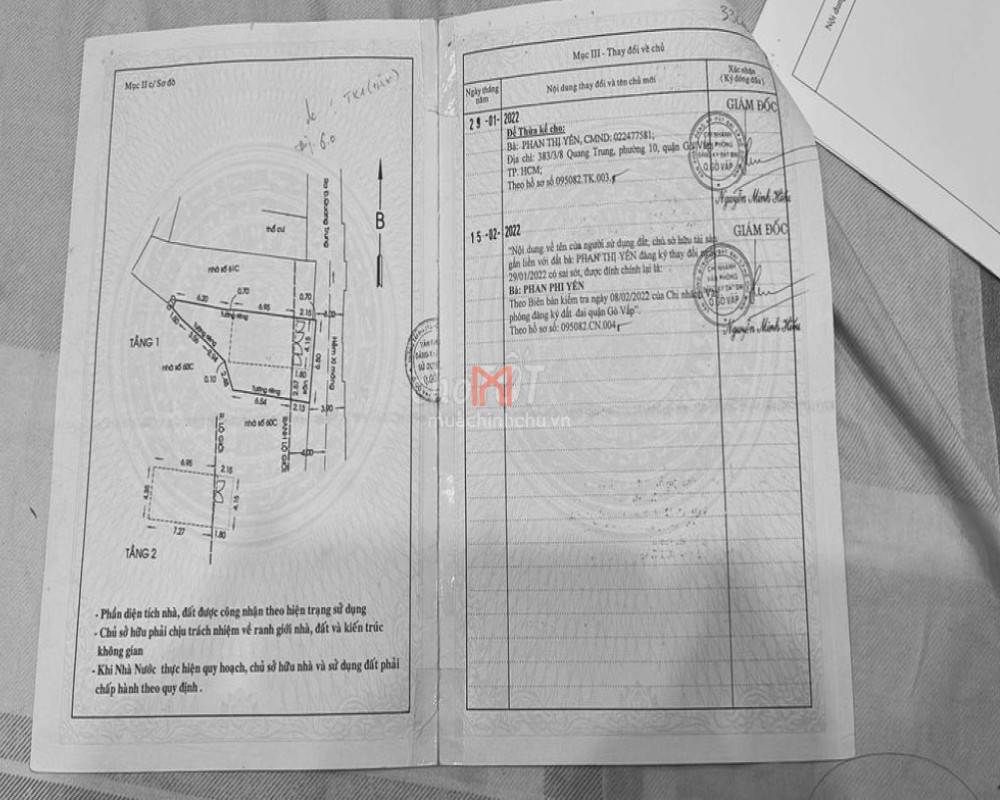 Nhà bán đường Quang Trung giá là 6 tỷ