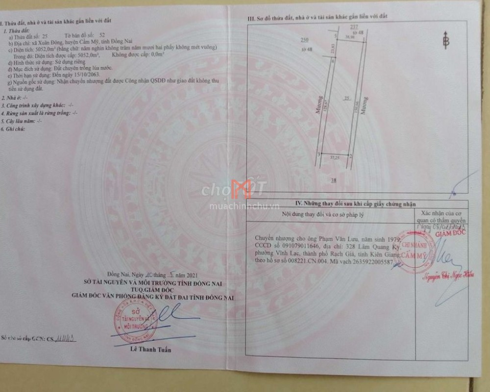 Đất bán T Đồng Nai giá 3.2 tỷ